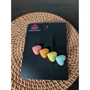 Paparazzi Accessories Multicolor Heart Hair Clip/ Barrette Girls Or Women's New